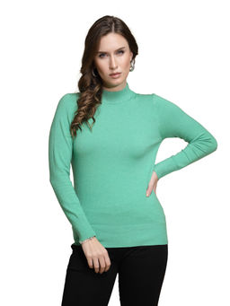 Global Republic - Women Green Full Sleeves Nylon Top
