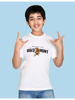 Nusyl - Boys White Tiger and Wild Hunt T-Shirt