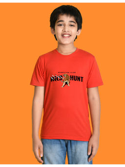 Nusyl - Boys Red Tiger and Wild Hunt T-Shirt