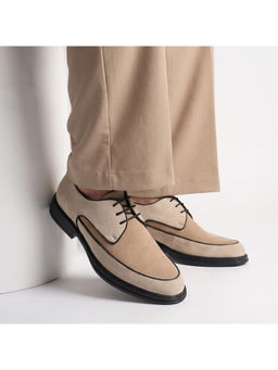 Monkstory - Atelier 1860 Dual Tone Derby Shoes - Sand Beige