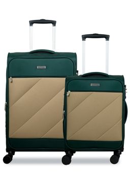 CARRIALL - Slash Green Medium and Small Luggage Bag (Set of 2)