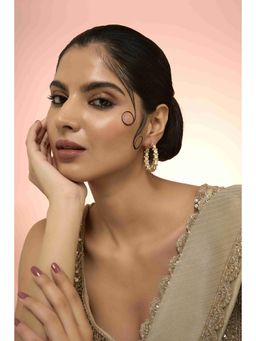 KARISA DESIGNS - White Krisha Moissanite Hoops