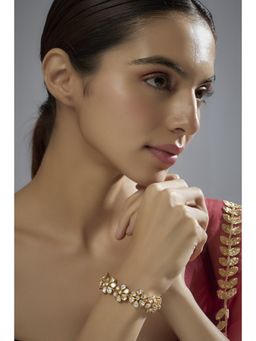 KARISA DESIGNS - White Autumn Moissanite Polki Bracelet