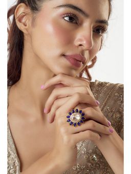 KARISA DESIGNS - Blue Roop Moissanite Ring