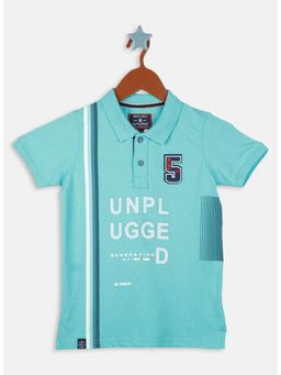 Monte Carlo - Boys Regular Fit Half Sleeve Collar Polo T-shirt - Blue