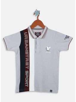 Monte Carlo - Boys Regular Fit Half Sleeve Collar Polo T-shirt - Grey