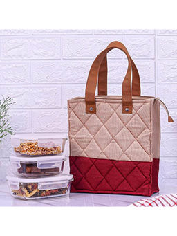 Femora - Borosilicate Glass Microwave Safe Container Lunch Box, 3 Container with Bag