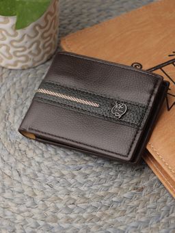 ZEVORA - Brown Men Two Fold Leather Wallet