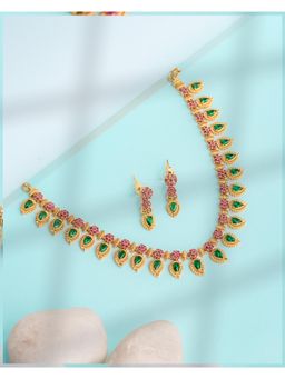 Label Ruby - Green Heritage Emerald and Gold Pave Jewellery Set