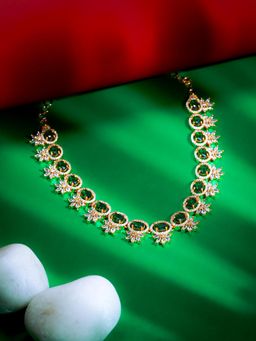 Label Ruby - Natural Green Stone Beaded Necklace