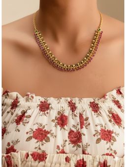 Label Ruby - Pink Sparkle Stone Necklace