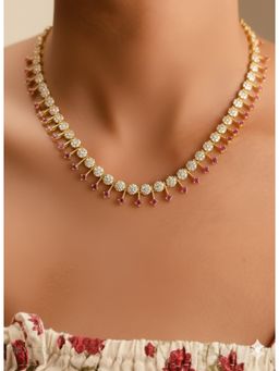 Label Ruby - Pink Wild Necklace with Stones
