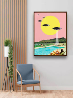 The Art House - Abstract Painting Multicolor (40X30 Inches)