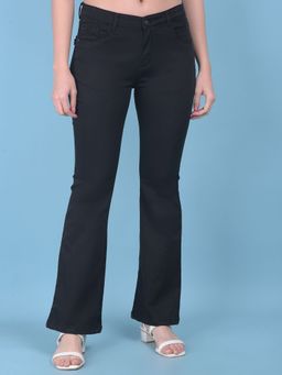 CRIMSOUNE CLUB - Womens Black Bootcut Jeans