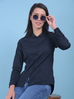 CRIMSOUNE CLUB - Womens Navy Blue Shirt