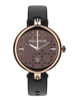 Pebble - Venus Bluetooth Calling Smartwatch with Fitness Tracker for Women - Midnight Gold