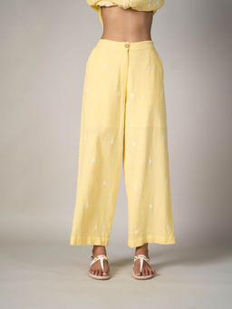 Style Island - Yellow Alice Embroidered Pants