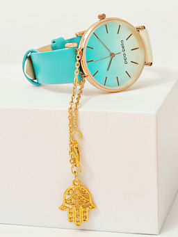 Pipa Bella by Nykaa Fashion - Gold -Plated Hamsa Hand Watch Charm