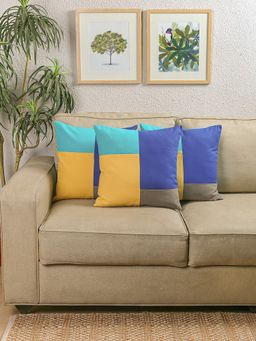 House This - Cushion Cover The Jumbled Brick Blue