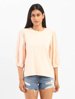 Levi's - Regular Pink Print Elbow Sleeves T-Shirts