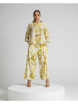 The Rune Studio - Women Chanderi Silk Abstract Multi-Color Co-Ord Set