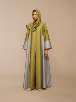 AMPM - Green Areeba Maxi Ethnic Dress and Scarf with Jacket