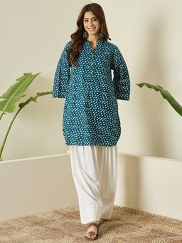 InWeave - Teal Kurti and Salwar