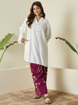 InWeave - White Kurti and Salwar