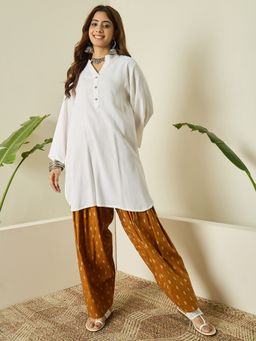 InWeave - White Kurta and Salwar