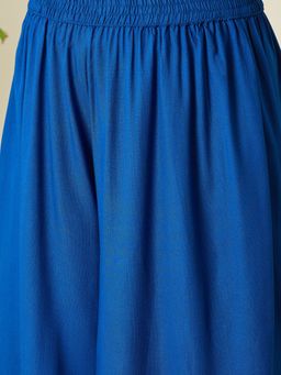 InWeave - Blue Kurta and Palazzo with Dupatta