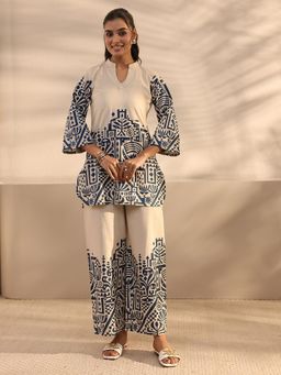 Libas - Off White Ethnic Motif Printed Co-Ord Set