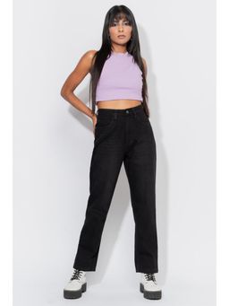 FREAKINS - Charcoal Whiskered Mom Jeans
