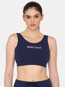 Zivame - Zelocity Sports Bra With Removable Padding - Pagent Blue