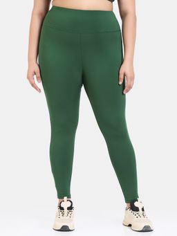 Zivame - Zelocity True Curve High Rise Quick Dry Leggings - Green Pastures