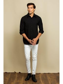 Echke - Black Cotton Shirt