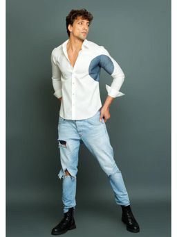 Echke - White Cotton Shirt