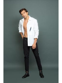 Echke - White Cotton Shirt