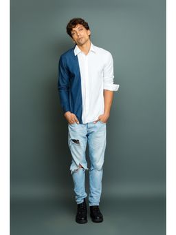 Echke - Multi-Color Denim Shirt