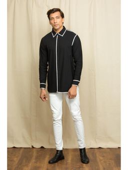 Echke - Black Cotton Shirt