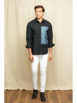 Echke - Black Cotton Shirt