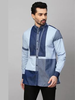 Echke - Blue Cotton Shirt