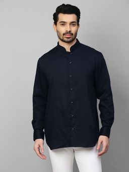 Echke - Navy Blue Cotton Shirt