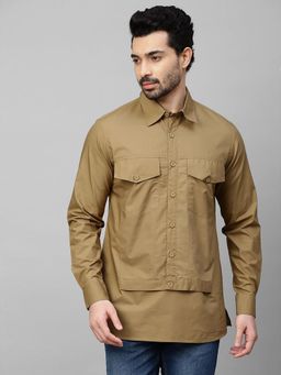 Echke - Khaki Cotton Shirt