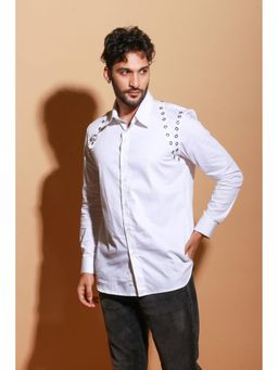 Echke - White Cotton Shirt