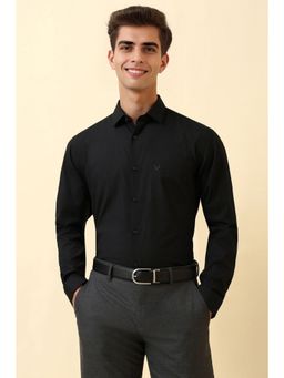 Allen Solly - Men Black Print Full Sleeves Formal Shirt
