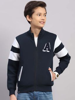Monte Carlo - Boys Navy Blue Colorblock Jacket