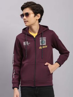 Monte Carlo - Boys Purple Printed Jacket