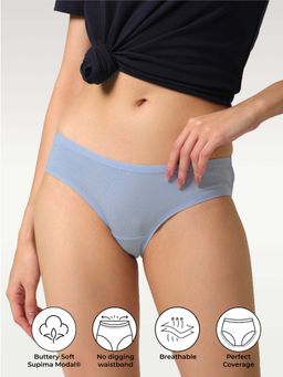 NeceSera - Supima Modal Full Coverage Bikini Nessies Airy Blue (Pack of 3)