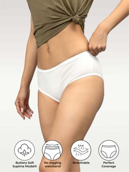 NeceSera - Brief Cloudy White Supima Nessies (Pack of 5)