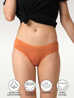 NeceSera - Full Coverage Bikini Warm Ember Supima Modal Nessies (Pack of 5)